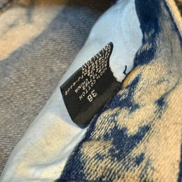 GS-115 Bleach-Splatter type Distressed Skinny Jeans - Denim Black & Tan - Picture 4 of 5